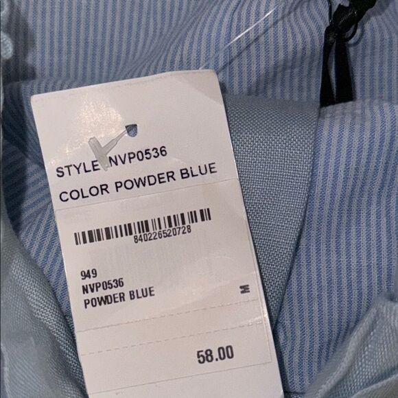 Blue High Waist Shorts with Flowy Silhouette - Picture 2 of 10